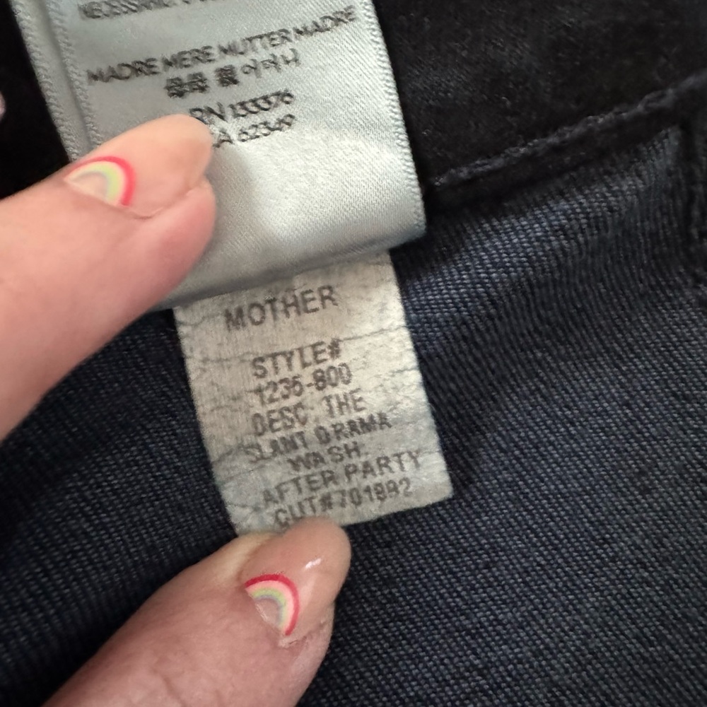 NWOT MOTHER The Slant Drama Jeans Size 29 - Picture 7 of 9